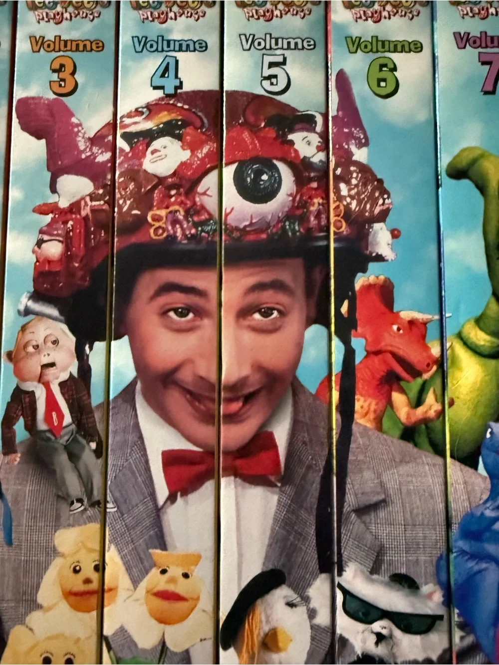 Vintage Pee-wee's Playhouse Kids VHS Box Set - Colorful Multi-Color Collection